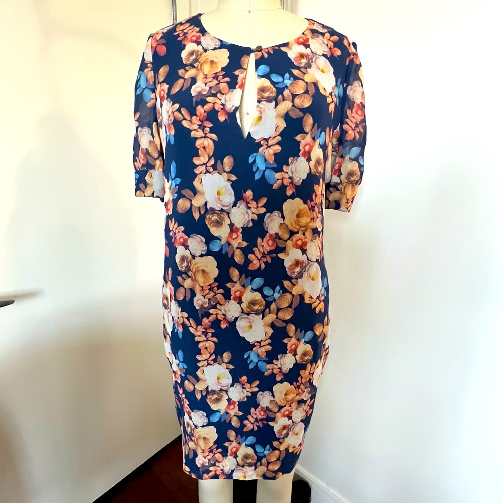 J. Crew 100% Silk floral Shift Dress